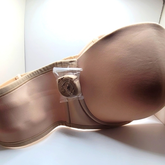 Vanity Fair 44D Full Figure Underwire Strapless + Convertible Straps Beige Bra - Picture 6 of 9